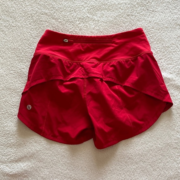 Red Lululemon Shorts - Picture 1 of 3